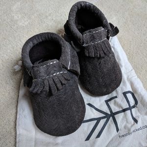 Freshly Picked Infant Woven Leather Moccasins